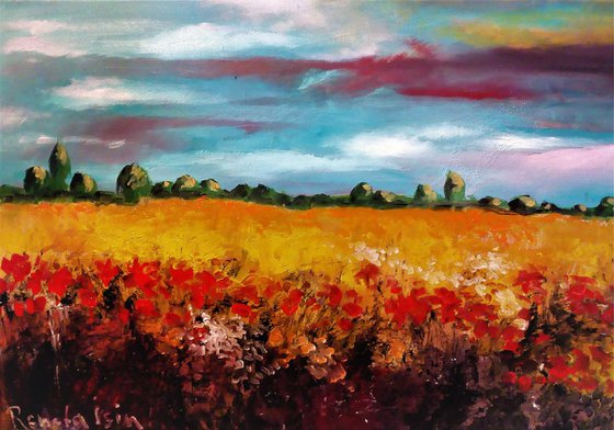 Landscape #17 - 100 x 50cm Oil Painting