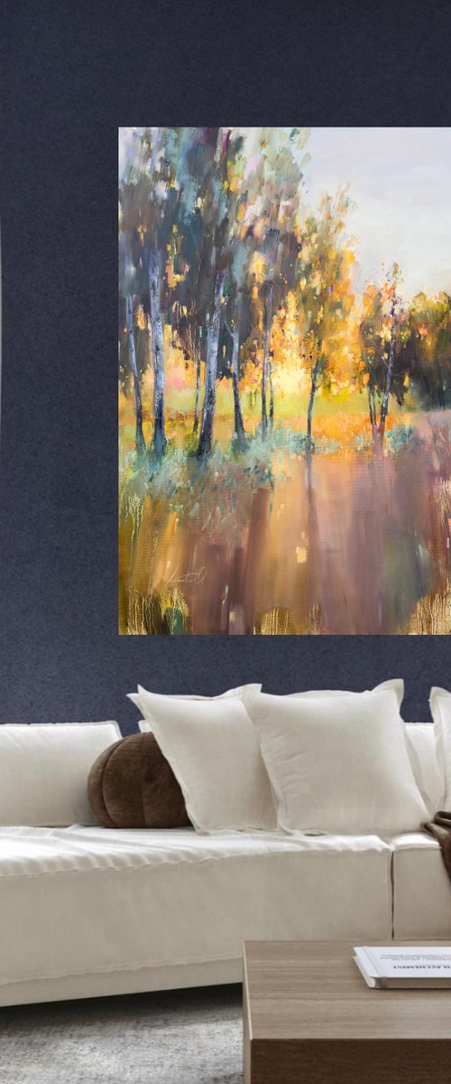 Light Between the Trees by Olha Laptieva