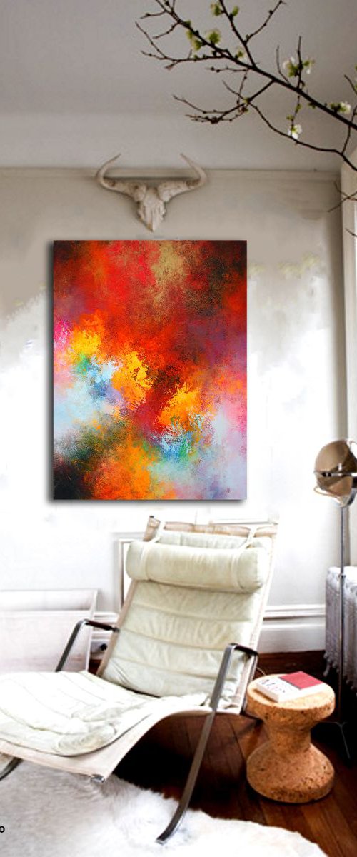 120x100cm. / Abstract painting /Alex Senchenko © 2019 / Exhibit N14 by Alex Senchenko