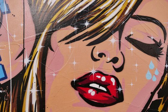 Beauty Queen Bling 140cm x 100cm Beauty Queen Urban Pop Art