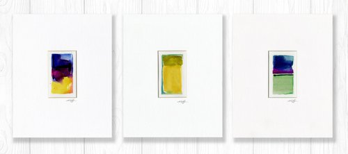 Meditations Collection 1 - 3 Paintings by Kathy Morton Stanion
