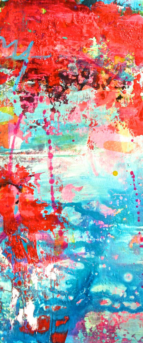 "The map of the world 2" on paper by Laura Spring