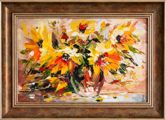 YELLOW FLOWERS (FRAMED)