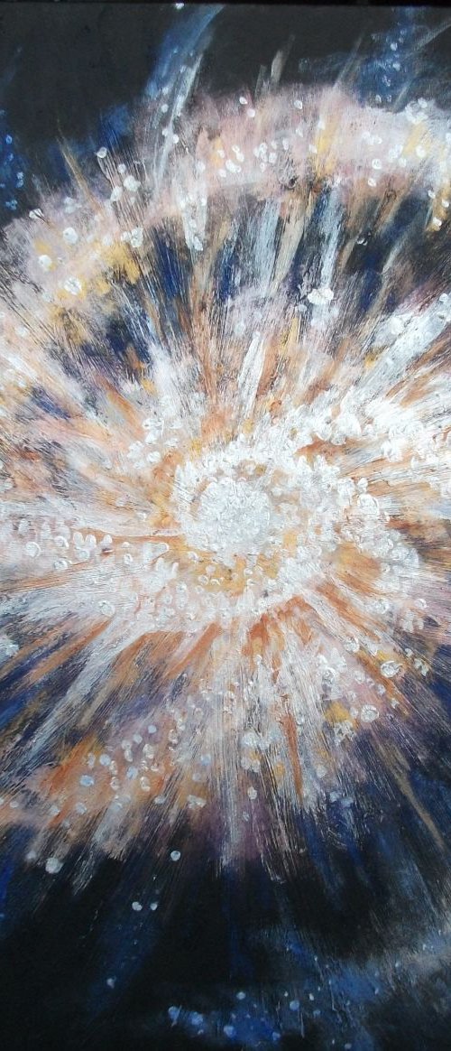 Snowflake Galaxy  ( (NGC1376) Hubble by Lynda Cockshott