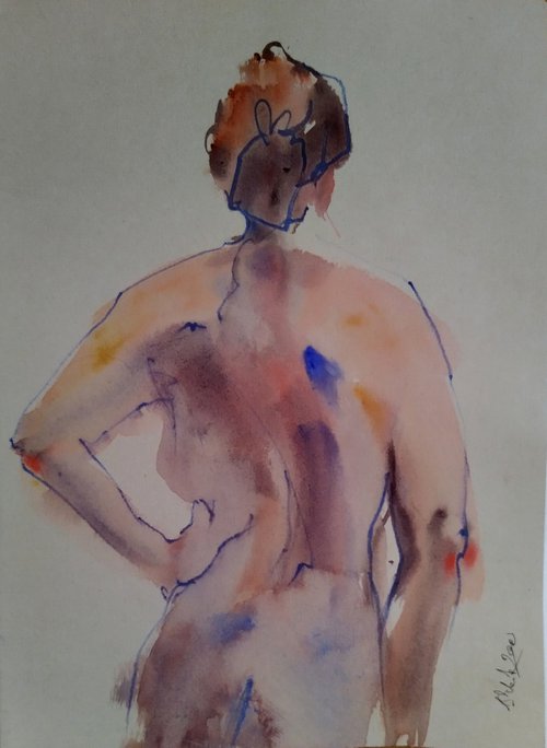NUDE.09 20210907 ("Naked back of a woman") by Irina Bibik-Chkolian