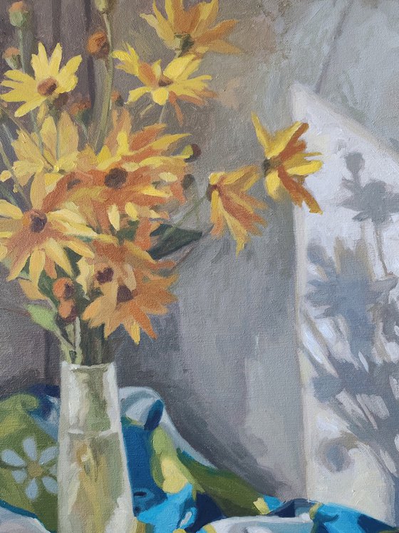 Composition with flowers