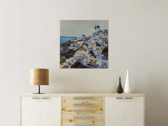 Santorini, Greece - Original landscape painting