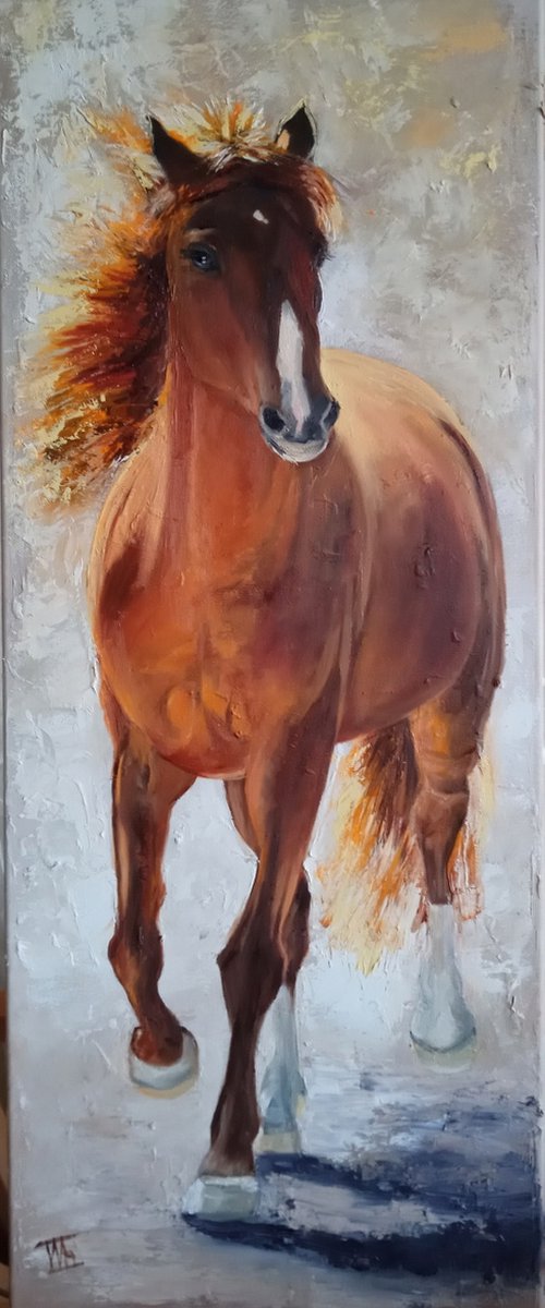 A Running Horse by Ira Whittaker