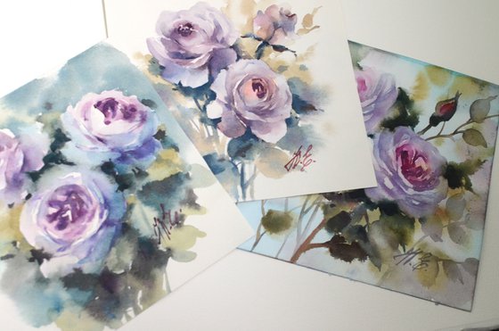 Triptych / Novalis roses