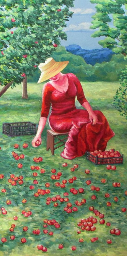 Apples in the garden by Julia Gogol