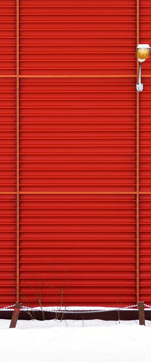 Red Wall in Mosjøen, Norway I by Tom Hanslien