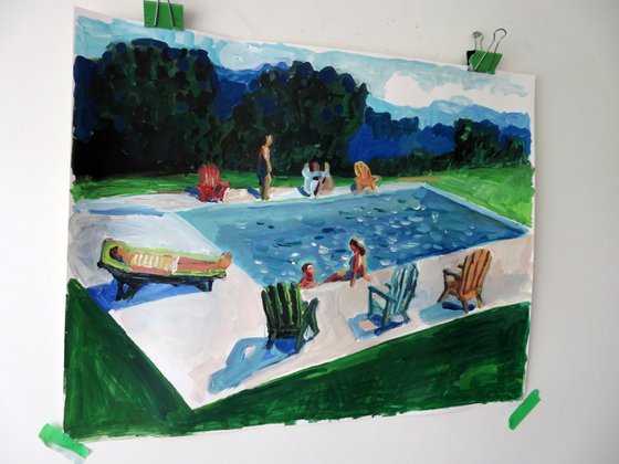 Pool in the woods