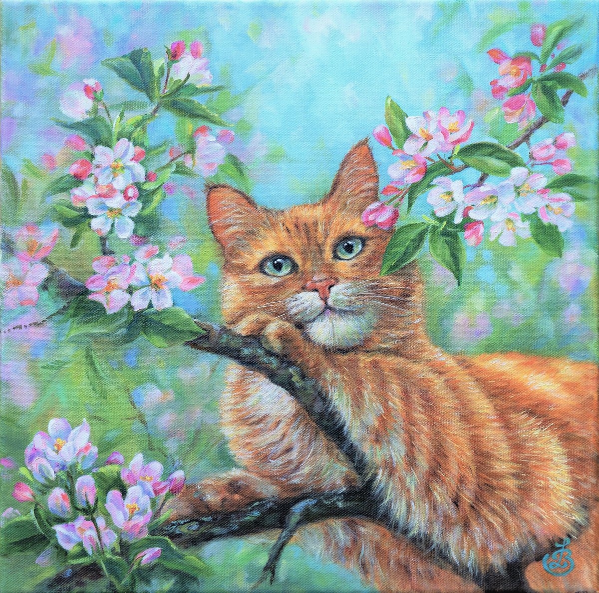 Apple cat by Lilija Burockina
