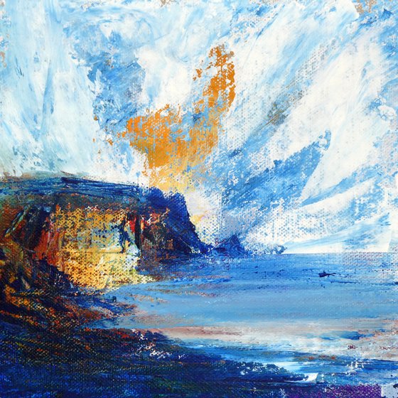Devon Cliff Seascape