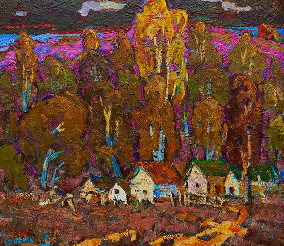 Evening Gold of the Forest