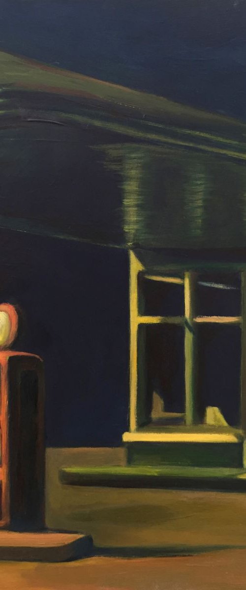 Night Pump by Sarah Ann  Mitchell