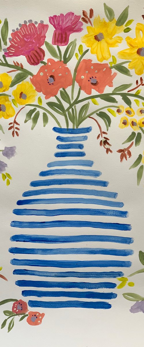 Bloomers in Stripes by Holly Wojahn