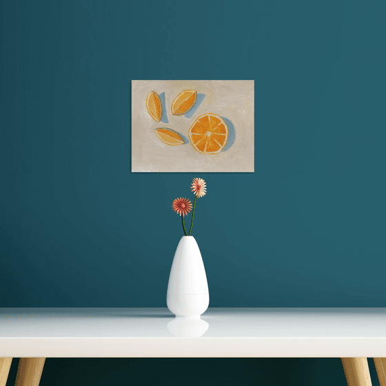 orange — modern still life