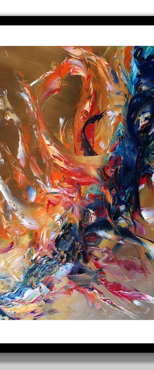 Deliberation, Abstract Expressionism - Textured, Tactile, Abstract by Mel Graham