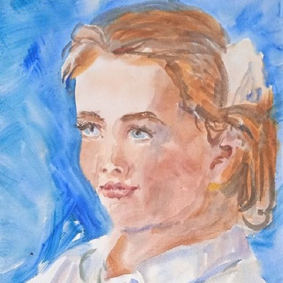 Young Girl with blue eyes