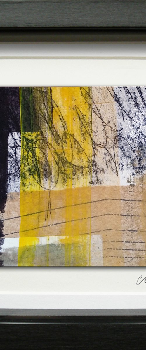 Framed ready to hang original abstract  - Untold #1 by Carolynne Coulson