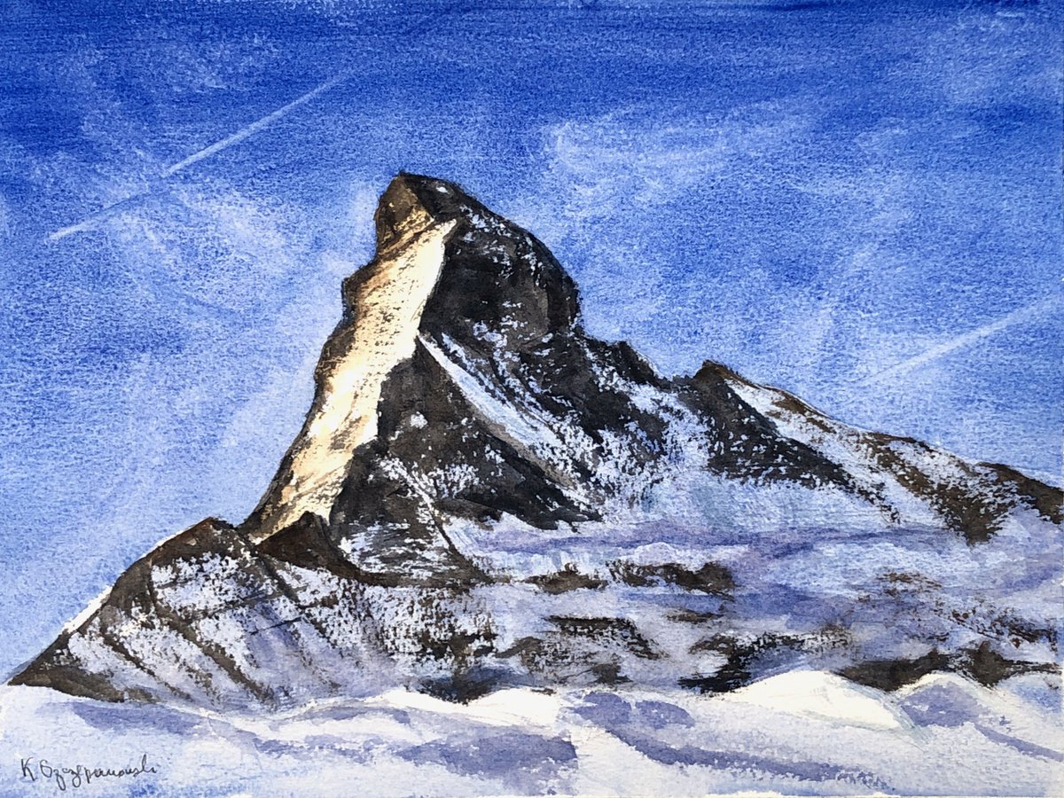 The Matterhorn - the North face by Krystyna Szczepanowski