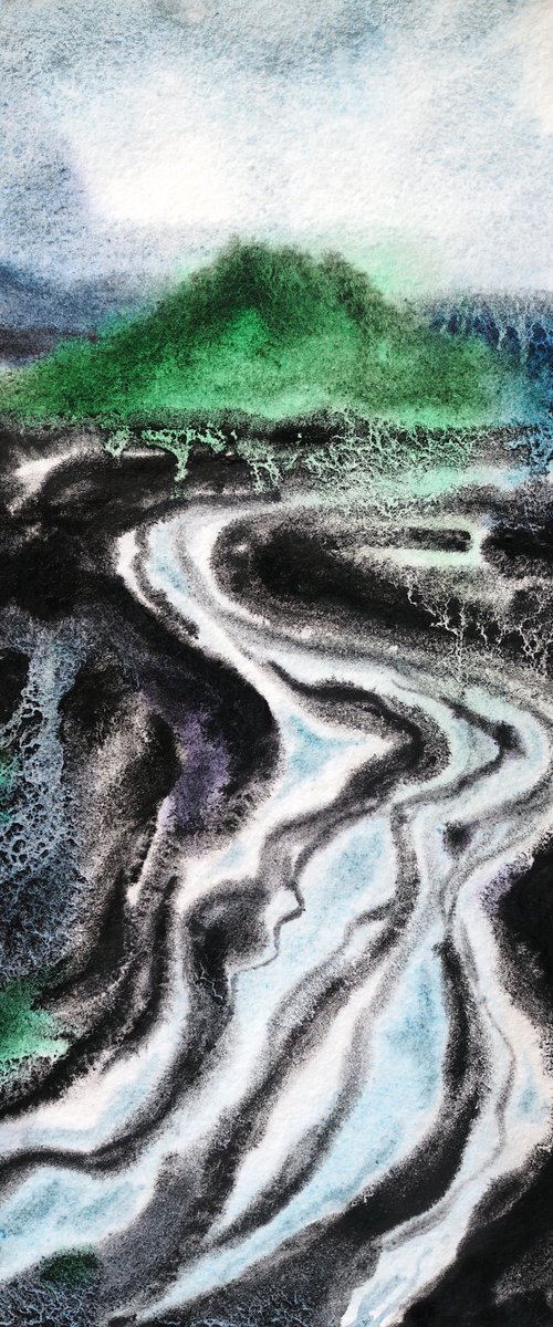 Icelandic landscape by Delnara El