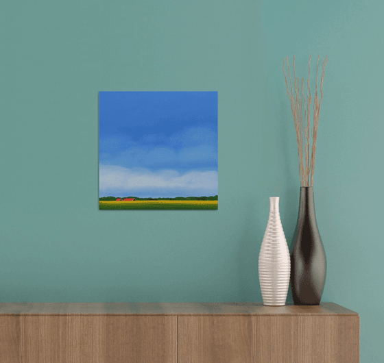 Red roofs, golden daffodils (March)