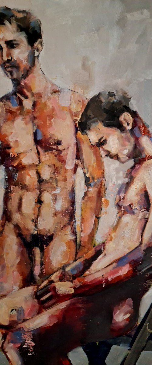 two male figures 2-6-24 by Thomas Donaldson