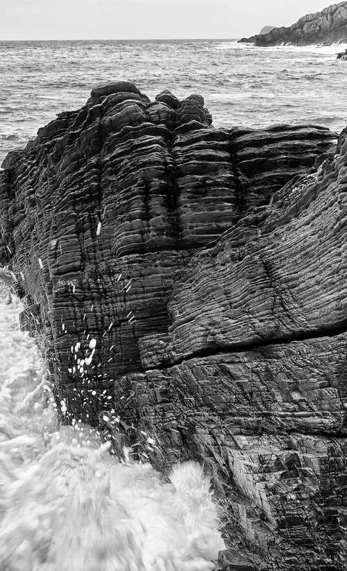 Rock Study Talmine Beach  - Scotland by Stephen Hodgetts Photography