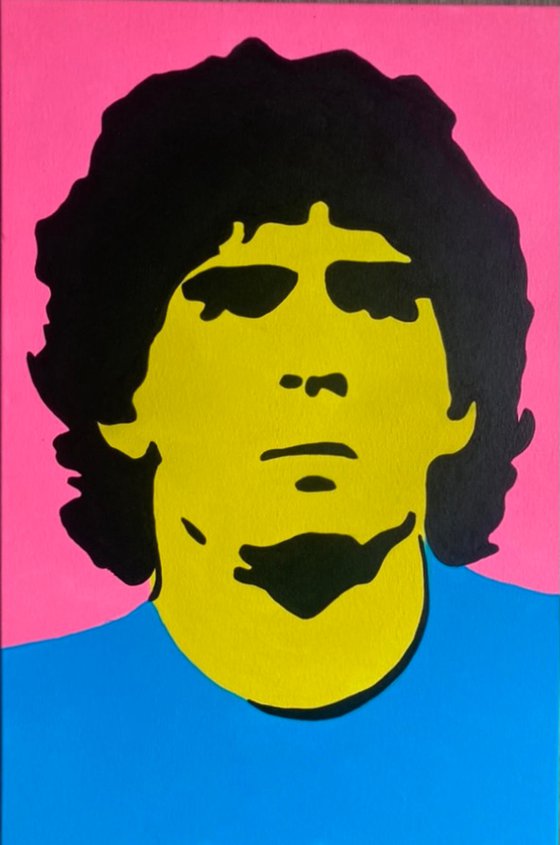 Diego Maradonna Original Pop Art Canvas Painting