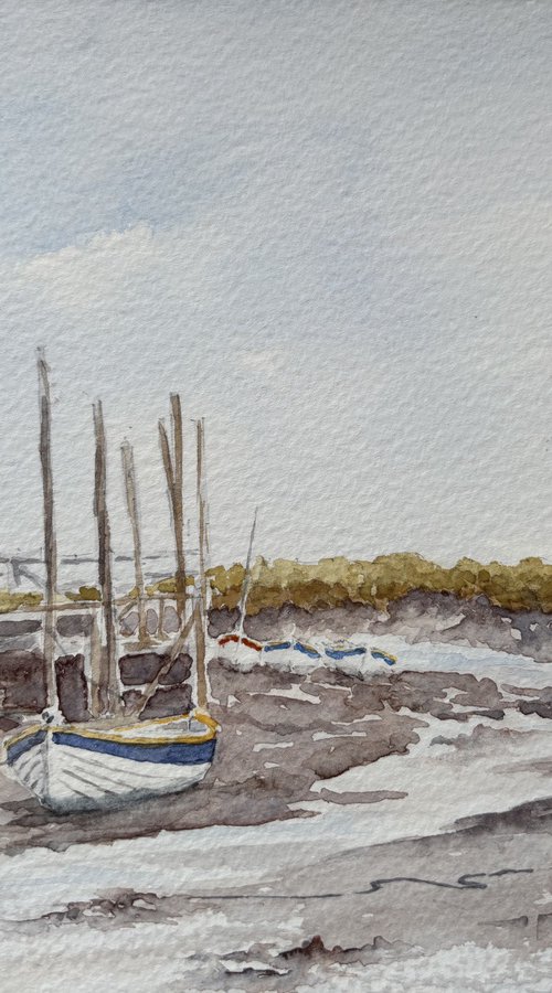 Crab boats at Morston Quay, Norfolk II by Noel Sawyer