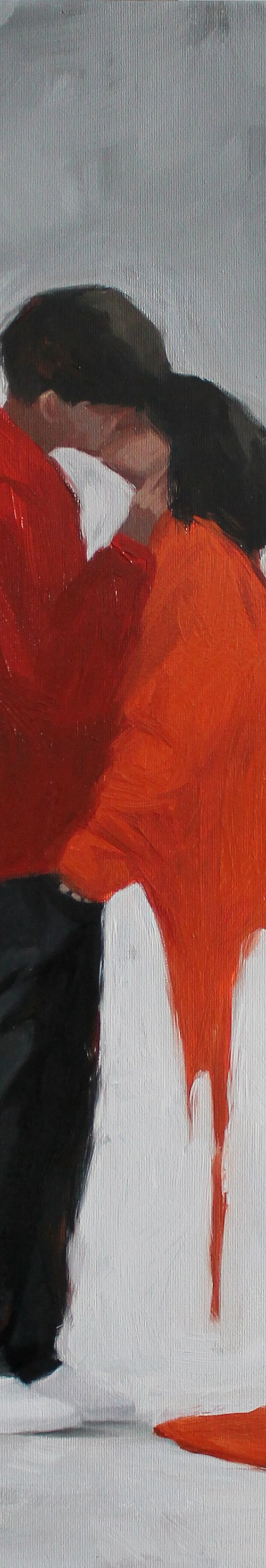 "Body of Feelings" Kiss between couple art by Yana Sagan