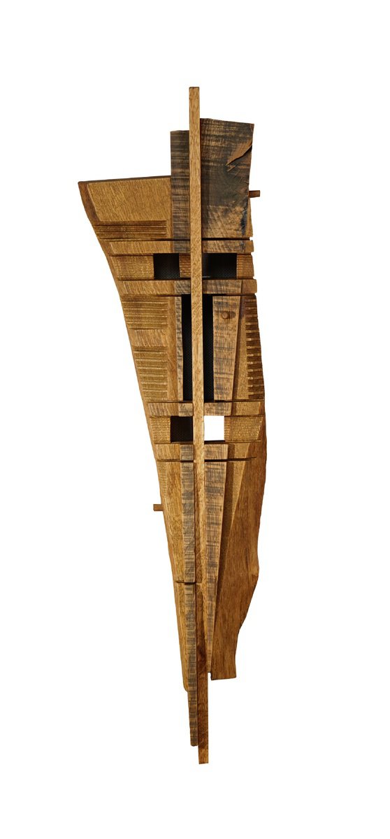 Portrait Relief By Sava Draganov, 8 X 28", "Yum Kaax", Original Artwork