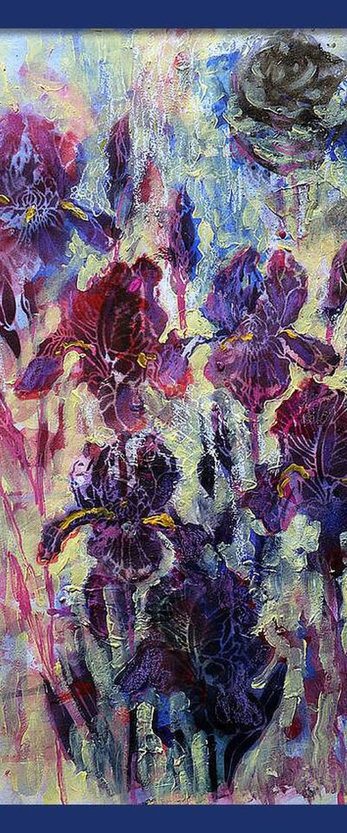 Fantasy with Flowers 339: paper 59x42cm by Rakhmet Redzhepov