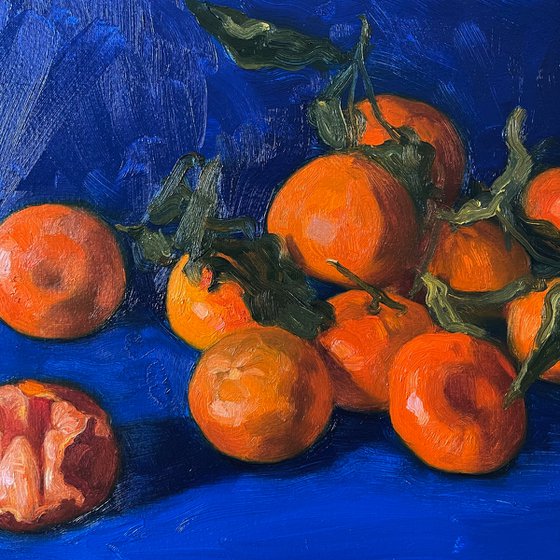 Still life with tangerines