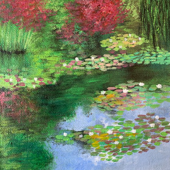 Monets Garden - III ! Miniature painting