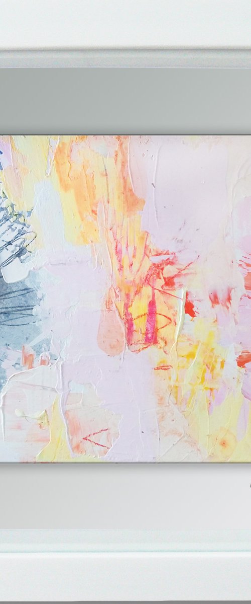 Framed ready to hang original abstract  - Wish #2 by Carolynne Coulson
