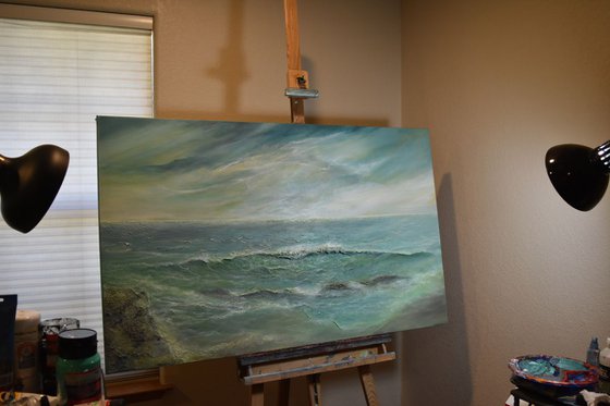 Drama at Sea Seascapes Ocean paintings