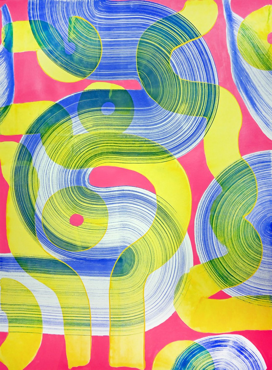Abstract Ink Drawing , Drawberries By Sumit Mehndiratta, 22 X 30, Artwork For Sale On Artfinder