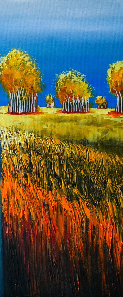 The Yellow Trees   -  Fields and Colors Series by Danijela Dan