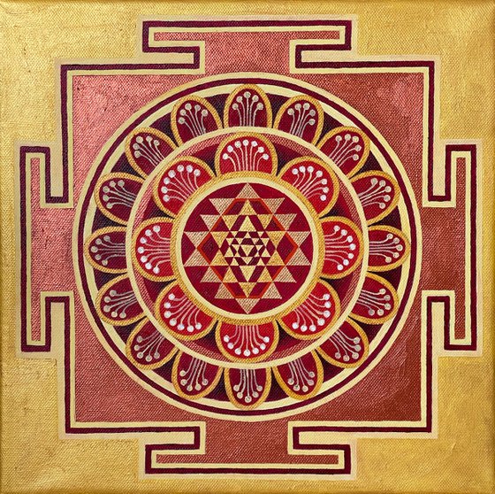 Golden SRI Yantra