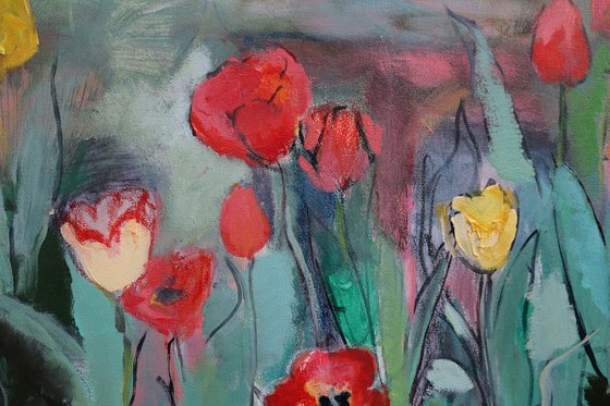 Landscape with Tulips