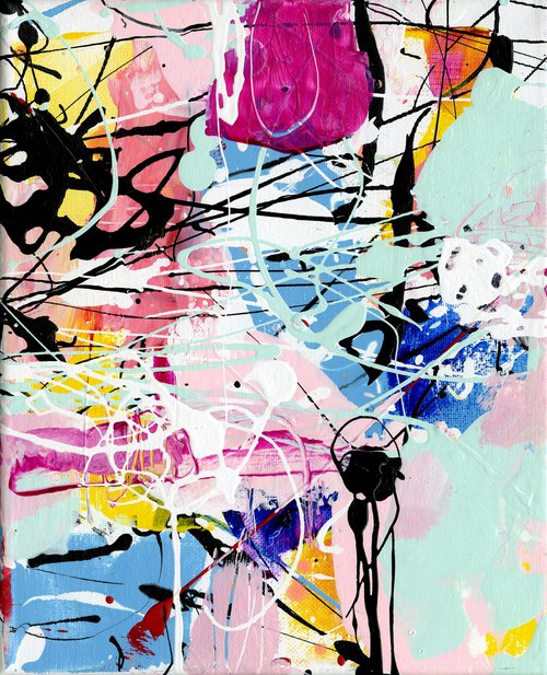 Feeling Happiness 10 - Abstract Painting by Kathy Morton Stanion by Kathy Morton Stanion
