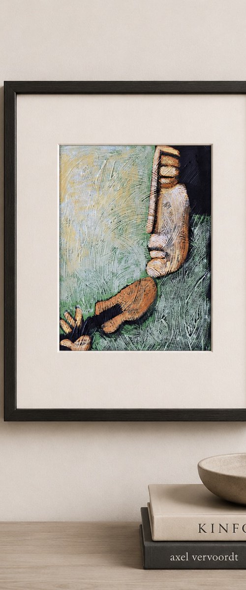 Viol  (18cm x 24cm x 0.1cm) by Zhana Viel