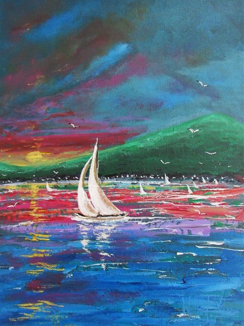 Sailing into Rainbows! by William F. Adams