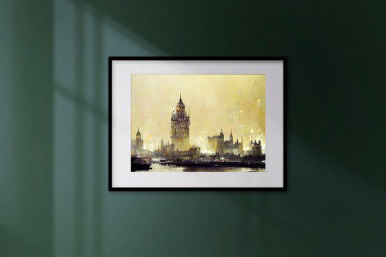 Digital Painting " Abstract London" v8
