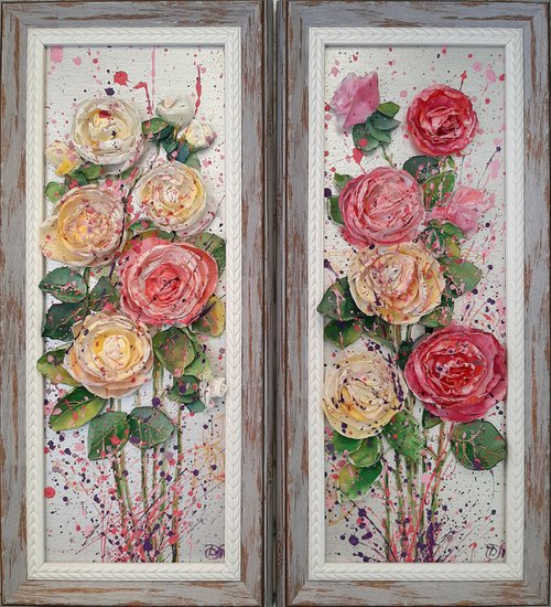 Roses, diptych by Dmitrij Tikhov