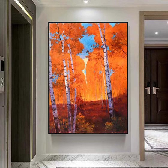 Birch trees forrest 080