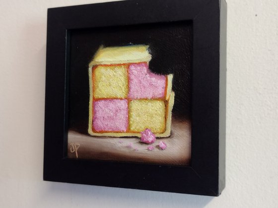Little Battenberg slice Cake still life